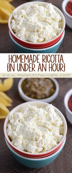 homemade ricotta in under an hour is so easy to make and it's perfect for lunch