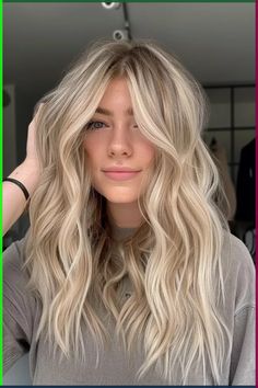 Looking for cute and easy hairstyles for medium hair? Discover 10 stunning hair ideas that are perfect for any occasion, including simple summer braids and effortless styles. These trendy and chic hairstyles are ideal for medium-long hair and will keep you looking fabulous all season long. #HairStyles #HairIdeas #CuteHairstyles #MediumHair #EasyHairstyles #SummerBraids Hair Highlights For Light Hair, Balayage Hair Blonde With Highlights, Highlight Hair Ideas Blonde, Blonde Hair Inspo Highlights, Blonde Hair Lived In, Blond Inspo Hair, Long Balayage Hair Blonde, Blonde Hair With Blended Roots, Highlight In Hair