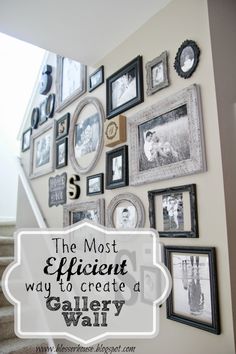 the most efficient way to create a gallery wall