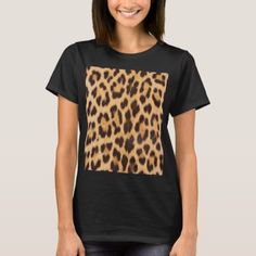 trendy stylish wild safari leopard print T-Shirt Jaguar Spots, Wild Safari, Girly Style, Womens Basic, Black Spot, Indian Art, Casual Wardrobe, Girly Things, Wardrobe Staples