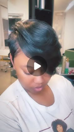 Pixie Bob Hairstyles For Black Women, Short Hairstyle Women Black Woman Quick Weave, Short Side Haircut Women, New Orleans Hairstyles, 27 Piece Quick Weave Finger Waves, Pixie Haircut With Bangs For Black Women, Haircut For Black Woman, Black Women Relaxed Hairstyles, Short Quick Weave Bobs For Black Women