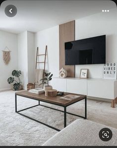 the living room is clean and ready to be used as a tv stand or entertainment center