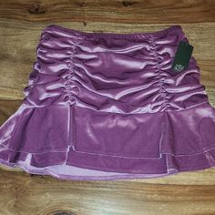 New Vibrant Purple Velvet Skirt Purple Velvet Skirt, Cheetah Skirt, Blue Floral Skirt, Purple Coat, Overall Skirt, Hippie Skirts, Cream Skirt, Studded Denim, Wrap Mini Skirt