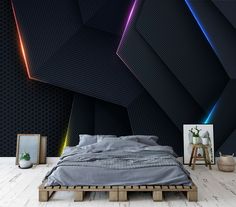 Black Textured Colorful Neon Light Gaming Room, Art Print Photomural Wallpaper Mural Easy-Install Removeable Peel and Stick Large Wall Decal Fotowalls tailored wall art products are space transformers - designed to instantly create a feeling or a look, and make your rooms as unique as you are. 📦🌎 FREE WORLDWIDE EXPRESS SHIPPING! 🌎📦 📍📐 All sizes are Width by Height 📐📍 INK ➡  We print using HP EcoLatex ink; GreenGuard Gold status with ultra-low emissions and VSC's, suitable for children's Video Game. Wall. Mural, Large Wall Decals, Transformers Design, Adhesive Paper, Black Textures, Wallpaper Paste, Childrens Bedrooms, Easy Install, Neon Lighting