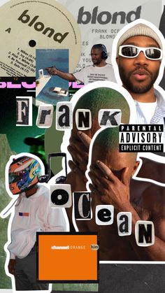 a collage of photos with the words frank franklin on them