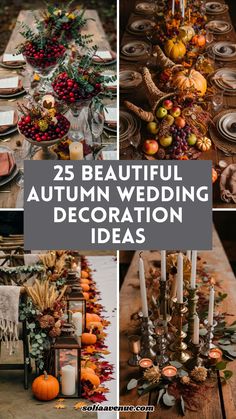 the 25 beautiful autumn wedding decoration ideas