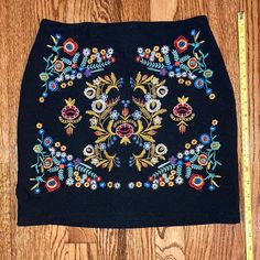 Stunning Never Worn Skirts Shein, Shein Skirts, Embroidered Skirt, Womens Skirt, Skirt, Women Shopping, Color, Black