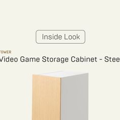 the inside look of a video game storage cabinet - step by step instructions on how to use it