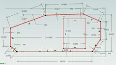 a drawing of a house that is in the process of being constructed with blueprints