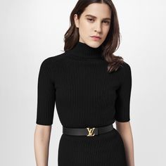 LOUIS VUITTON® - Lv Initiales 30mm Reversible Belt - Black Lv Reversible Belt Outfit, Luxury Belts Women Outfit, Louis Vuitton Belt Outfit Women, Designer Belt Outfit, Louis Vuitton Belt Outfit, Lv Belt Women Outfit, Belt Outfits For Women, Black Louis Vuitton Belt, Louis Belt