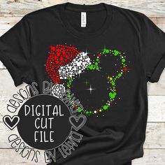 Disney Christmas Shirts, Mouse Christmas, Mickey Christmas, Mickey Head, Casual Shirt Women, Layered Svg, Cricut Craft Room, Disney Christmas, Silhouette Studio Designer Edition