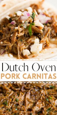 this is an image of pulled pork carnitass