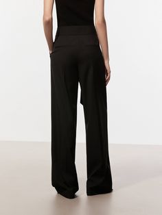 MO&Co. Women's Belt Wide Leg Pants These pants are calling for a slouchy business day. Crafted from well-made fabric, they are shaped with a streamlined straight silhouette with a fully smooth and comfy texture. Feature a wrap and adjustable waistline design to offer a flattering fit, while the pleats and creases on the front add elegance and extra ease to the business vibe. Features : - Relaxed straight leg cut- Wrap style, adjustable waistline design- Pleats and creases on the front Code: MBD2 Tailored Wide-leg Pants For Business Casual, Business Trousers Made Of Elastane, Business Straight Pants With Elastane, Workwear Straight Solid Pants, Workwear Solid Color Straight Pants, Versatile Straight Leg Formal Dress Pants, Versatile Straight Leg Dress Pants For Formal Occasions, Straight Leg Dress Pants For Formal Occasions, Modern Wide-leg Pants With Welt Pockets