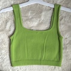 Brand New Condition. The Rage Was Cute Off On The Bottom In The Picture Because It Was Long, But Otherwise It’s Brand New Condition. Very Stretchy Material Zara Tank Top, Zara Tops, Stretchy Material, Zara, Tank Top, Womens Tops, Tank Tops, Brand New, Green