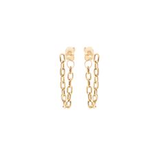 14k gold small square hollow oval link chain earrings that connect behind the ear SPECIFICS• total chain link drop approx. 19mm, chain is approx. 2mm wide• sold as pair or single• available in yellow gold only Dainty Yellow Gold Hoop Earrings With Adjustable Chain, Classic Box Chain Earrings For Everyday, Classic Everyday Box Chain Earrings, Gold Hoop Earrings With Cable Chain For Gift, 14k Gold Box Chain Earrings, 14k Gold Cable Chain Drop Earrings, 14k Gold Drop Earrings With Cable Chain, 14k Gold Oval Link Earrings For Everyday Wear, Everyday 14k Gold Oval Link Earrings