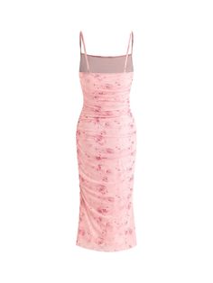 Blossom into elegance with this figure-skimming dress that celebrates the gentle power of the feminine. The pink hue is scattered with a pattern of roses, creating a visual harmony that's as pleasing to the eye as it is to the soul. The ruching detail is meticulously crafted, offering texture and depth, while the midi length strikes the perfect balance between playful and professional. It's a dress that works just as well for a brunch date as it does for a semi-formal gathering. Size S M L XL XXL Length 107.5 108.5 110 111.5 113 Bust 36 38 41 44 47 Plus Size Cosplay, Brunch Date, Blush Rose, Short Lace Dress, Printed Long Dresses, Dress For Short Women, Ruched Dress, Rose Print, Sweater Blouse