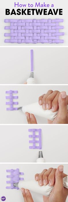 how to make a basket weave toothbrush holder - step by step instructions on how to use it