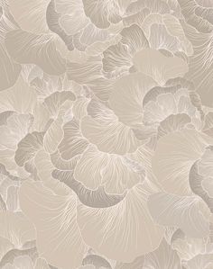 an abstract floral pattern in brown and beige