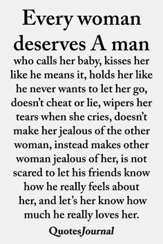 the quote for every woman deserves a man