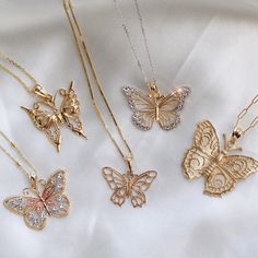 Just like the butterfly, you must leave the old behind to begin anew and soar. Give her the gift of wings with this beautiful butterfly necklace. DETAILS - 14k yellow gold butterfly VARIATIONS If you require any variation of this style (a different style chain, longer chain, etc.) feel free to message us. We will do our best to accommodate you. Additional costs may apply depending on the variation. POLICY We do accept returns on this item minus a $25 restocking fee. Return shipping is the respon Fine Jewelry Butterfly-shaped Yellow Gold Jewelry, Fine Jewelry Yellow Gold Butterfly, 14k Gold Butterfly Necklace Fine Jewelry, Elegant 14k Gold Butterfly Necklace, Fine Jewelry Butterfly Charm Necklace, 14k Gold Butterfly Charm Pendant Necklace, 14k Gold Butterfly Necklace Pendant, Luxury Gold Butterfly Jewelry, Luxury Yellow Gold Butterfly Necklace