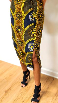 Folu African Print Midi Skirt-DP3210SK7 for special occasions or casual wear Waist of skirt has drawstrings