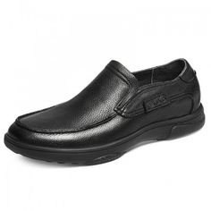 Regular Price: $159.00 Now only: $125.00 Black Plain Toe Platform Loafers For Formal Wear, Black Slip-on Leather Shoes For Business Casual, Black Platform Loafers With Stitched Sole For Formal Occasions, Black Plain Toe Platform Loafers For Formal Occasions, Black Leather Platform Loafers With Plain Toe, Black Moc Toe Moccasins For Office, Black Moc Toe Leather Shoes For Business Casual, Black Moc Toe Office Moccasins, Black Moc Toe Loafers For Office