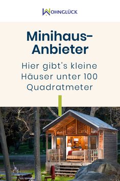 an advertisement for a tiny house with the words,'inspiration fur tiny houses '