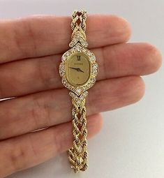 Ladies Vintage Watches, Unique Gold Watch, Cocktail Watch Women, Gold Diamond Watches Women, Antique Watches Vintage, Gold Bracelet Watch, Gold Vintage Watch Women, Nice Watches For Women, Antique Watches Women