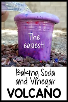 the easy recipe for baking soda and vinegar is great for kids to make with their own hands