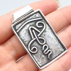 Great vintage condition. 925 Sterling Silver Vintage Modernist Slide Pendant Weight: 12.9g WELCOME TO PAWN SHOP We are an actual pawn shop and have been in business for over 25 years. Since 1990, our establishment has been serving a variety of clients by providing them with short term cash solutions and options of liquidity regarding their treasured heirlooms. Acknowledging that today′s customers are very sophisticated and are looking for a variety of investments, our acquisitions are hand-picke Vintage Jewelry, Jewelry Necklace Pendant, 925 Sterling Silver, Jewelry Necklaces, Pendant Necklace, Sterling Silver, Pendant, Etsy Uk, 10 Things