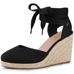 Spring Lace-up Espadrille Wedge Sandals, Lace-up Espadrille Platform Wedge Sandals, Adjustable Lace-up Wedge Sandals For Beach, Beach Lace-up Wedge Sandals With Wrapped Heel, Lace-up Wedge Sandals With Wrapped Heel For Beach, Lace-up Espadrille Wedge Sandals For Summer, Summer Lace-up Espadrille Wedge Sandals, Adjustable Wedge Heel Lace-up Sandals For Beach, Adjustable Wrapped Heel Wedge Sandals