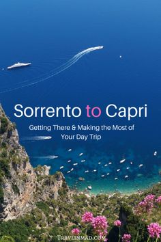 the cover of sorrento to capri getting there's making the most of your day trip