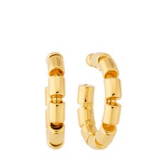 ALAIA earrings Gold-toned brass For pierced ears Made in Italy Pierced Ears, Bergdorf Goodman, Earrings Gold, Ear Piercings, Gold Earrings, Gold Tones, In Italy, Hoop Earrings, Brass