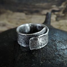 Oxidized Silver Bracelet, Ring Wrap, Oxidized Silver Earrings, Oxidized Ring, Medieval Jewelry, Wrap Ring, 925 Ring, Mens Silver Rings, Fancy Jewelry