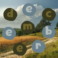 an image of a field with some words in the middle and trees on the other side