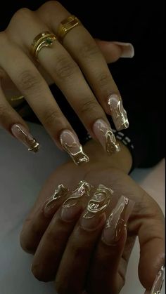 Funky Nail Designs, Nails Ballerina, Funky Nail Art, May Nails, Girly Acrylic Nails, Her Nails, Simple Acrylic Nails, Classy Acrylic Nails, Hair Done