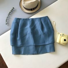 Bnwt Cos Blue Organza Modern Tiered Skirt Sz 8. Selling This Because I Just Never Got Around To Wearing It. Very Flattering And A Unique Cut And Fabric. B Flowy Skort For Summer Workwear, Blue Relaxed Skirt For Day Out, Blue Relaxed Fit Skirt For Day Out, Relaxed Fit Blue Skirt For Day Out, Spring Blue Mini Skirt For Workwear, High Waist Blue Skort For Work, Blue Casual Mini Skirt For Work, Blue Skirt For Day Out, Trendy Blue Skirt For Work