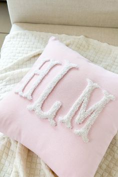 Preppy Pillows, Throw Pillows Dorm, Initial Pillow, Monogram Pillow, Wedding Gift For Couple, Cute Wall Decor, College Dorm Room Decor, Cute Bedding, Monogram Pillows