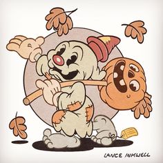 an image of two cartoon characters playing with each other