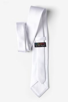 Suit up to perfection with the beautiful solid extra long ties by Peter Hayer. This microfiber stark white extra long tie features a refined satin finish, giving just the right amount of sheen that's perfect for formal events, important business meetings, or weddings. This durable tie is never short on style and you'll be receiving compliments for years to come. Imported. White Fitted Suit And Tie Accessories For Formal Occasions, White Ties For Black Tie Events, Classic White Suit And Tie Accessories For Semi-formal Occasion, White Business Ties, White Standard Tie For Formal Occasions, White Fitted Tie For Black Tie Events, Fitted White Ties For Black Tie Occasions, Classic White Formal Tie, Suit Up