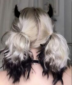 Natural Alt Hair Dye, Character Hair Inspiration, Grunge Hairstyle Long, Two Color Dyed Hair, Cute Died Hairstyles, Hairstyle Ideas Grunge, Hair Dye For Light Brown Hair, Alternative Dyed Hair Ideas, Raccon Tails Hair