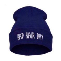 Color: Navy Blue Graphic Detail Cotton Blend/Knit No Trades Free Gift W/Purchase Same-Day Shipping Eyeit-Buyit Trendy Blue Fall Hats, Trendy Blue Hat One Size, Blue Graphic, Bad Hair Day, Bad Hair, Hair Day, Free Gift, Free Gifts, Color Blue