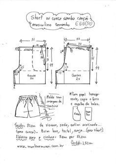 the sewing pattern for this skirt is shown