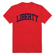 Liberty University Flames College T-Shirt Red-Campus-Wardrobe Delaware State University, Bridesmaid Groomsmen, Delaware State, College Tees, Christmas Engagement, Liberty University, College T Shirts, Alma Mater, Text Logo