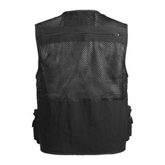 Fishing Vest Breathable Fishing Travel Mesh Vest with Zipper Pockets Summer Work Vest for Outdoor Activities Suitable for activities, such as fishing, photography, hiking, , etc. Mesh fabric keeps you and cool, great sweat absorbency and breathability. Made of polyester fabric, wear-resistant and scratch-resistant. Multiple pockets with zipper, convenient to store your fishing tackles in order. Specifications: Package Weight: 300 g / 10.6 Color: Black / Army Green / Khaki (optional) Material: Po Photography Hiking, Work Vest, Mesh Vest, Fishing Photography, Fishing Vest, Black Army, Summer Work, Fishing Trip, Green And Khaki