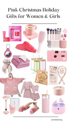 pink christmas holiday gifts for women and girls