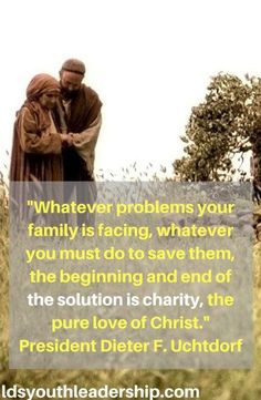 two people standing next to each other in a field with the words whatever problems your family is facing, whatever you must do