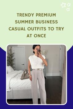 [CommissionsEarned] 48 Best Summer Business Casual Outfits For Women Work Attire Summer Tips and Tricks You Never Thought Of This Autumn #summerbusinesscasualoutfitsforwomenworkattiresummer Summer Tips, Petite Business Casual, Summer Work Outfits