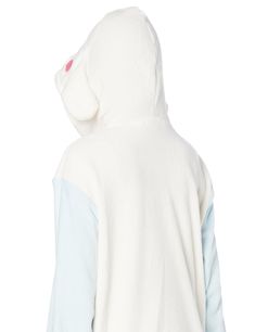 Stay cozy with the Sanrio Women's Fleece Pajama Set, featuring beloved characters like Kuromi and Cinnamoroll. Perfect for fans and cosplayers, these soft, warm pajamas offer comfort and style for lounging or sleeping. Winter Kawaii Long Sleeve Onesie, Kawaii Long Sleeve Onesie For Loungewear, White Long Sleeve Onesie For Loungewear, Cozy White Cotton Onesie, Cute Cotton Hooded Sleepwear, White Kawaii Sleepwear With Cartoon Print, Cute Cream Onesie For Loungewear, White Cotton Hooded Onesie, Cozy White Onesie For Bedtime