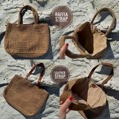 Crochet Raffia Tote Bag Straw Beach Woven Shoulder Bag Boho XLARGE Bag - Etsy Square Jute Bags For Everyday Use, Everyday Square Jute Bag, Square Jute Shoulder Bag For Everyday, Everyday Square Jute Shoulder Bag, Everyday Woven Brown Satchel, Brown Jute Crochet Bag With Large Capacity, Large Capacity Brown Jute Crochet Bag, Brown Large Capacity Jute Crochet Bag, Everyday Jute Pouch Bag